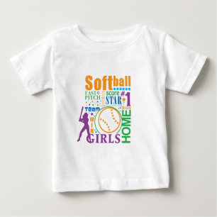 T-shirt Pour Bébé Bourne Softball