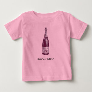 T-shirt Pour Bébé bouteille de vin - où est ma bouteille ?