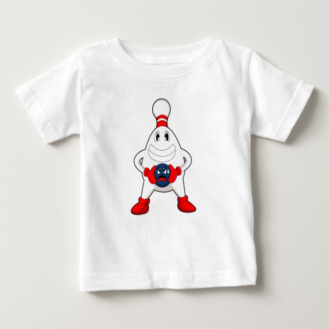 T-shirt Pour Bébé Bowling Bowling pin Bowling Bowling (Devant)