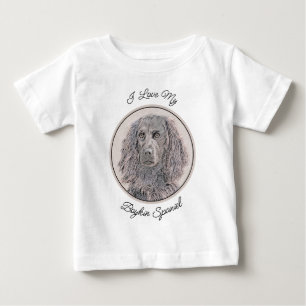 T-shirt Pour Bébé Boykin Peinture Espagnole - Cute Original Chien Ar