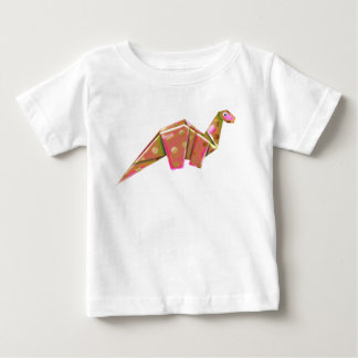 T-shirt Pour Bébé Brachiosaure Origami Googly-Eyed - Iridescente