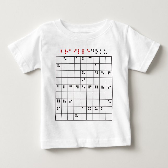 T-shirt Pour Bébé brailledoku (Devant)