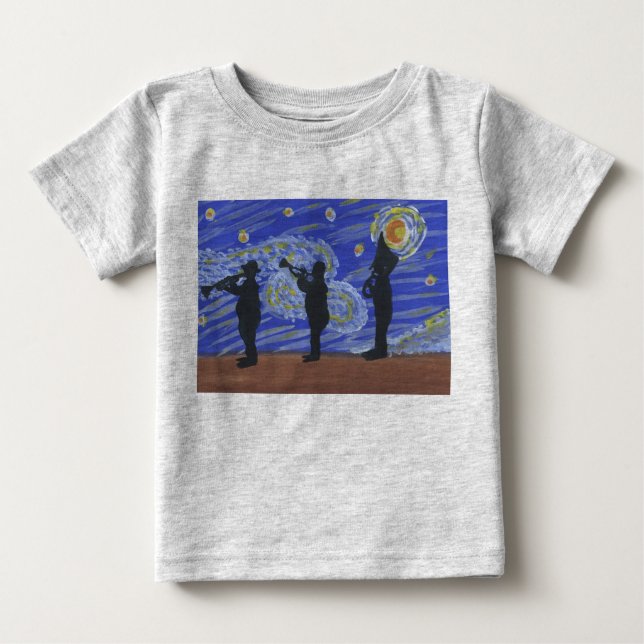T-shirt Pour Bébé Brass Band sur Stormy Night (Devant)