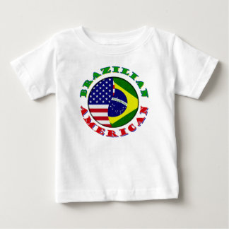 T-shirt Pour Bébé brésilien américain