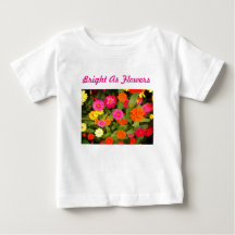 Brillant comme Fleurs Pink Toddler Ruffle Tee