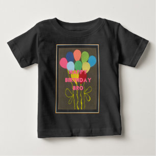 T-shirt Pour Bébé Bro Art d'anniversaire heureux