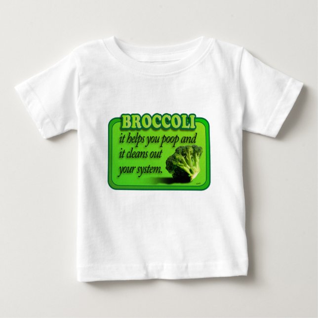 T-shirt Pour Bébé Brocoli (Devant)