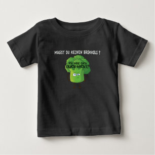 T-shirt Pour Bébé Brocoli Cartoon mignon Vous n'aimez pas Brocoli