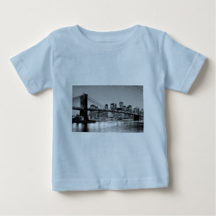 T-shirt Pour Bébé Brooklyn Bridge New York City