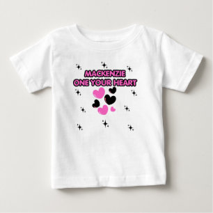 T-shirt Pour Bébé BUG D'AMOUR, ANNIVERSAIRE 1ère BLANC