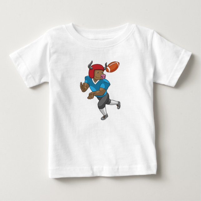 T-shirt Pour Bébé Bull dans le football (Devant)