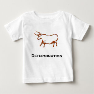 T-shirt Pour Bébé Bull Determination Brown