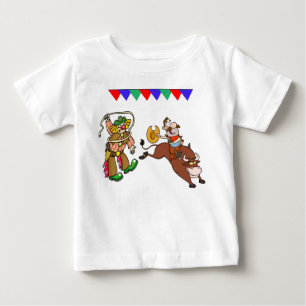 T-shirt Pour Bébé Bull Rider et Rodeo Clown