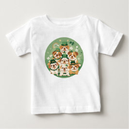 T-shirt Pour Bébé Bulldogs anglais de la Saint-Patrick