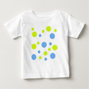 T-shirt Pour Bébé Bulles Jaunes Bleues Funky Heureuses