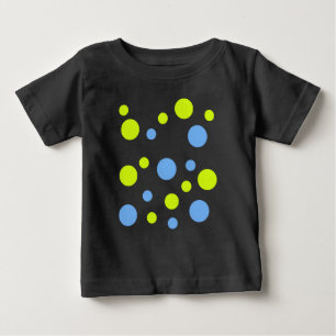T-shirt Pour Bébé Bulles Jaunes Bleues Funky Heureuses
