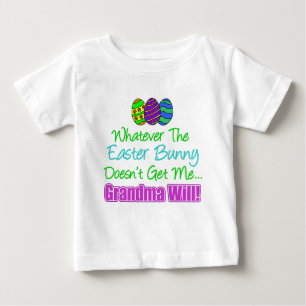 T-shirt Pour Bébé Bunny de Pâques ne veut pas grand-mère