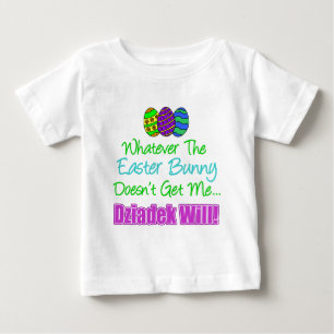 T-shirt Pour Bébé Bunny Dziadek de Pâques