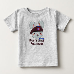 T-shirt Pour Bébé "Bunny, le petit parachutiste de papa"