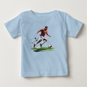 T-shirt Pour Bébé But de football Moment Action Shot