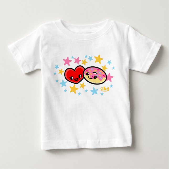 T-shirt Pour Bébé butées toriques d'amour (Devant)