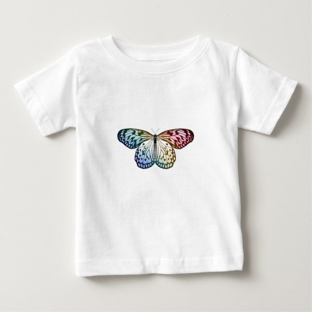 T-shirt Pour Bébé Butterfly Rainbow (Devant)
