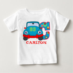 T-shirt Pour Bébé C CAR, nom initial