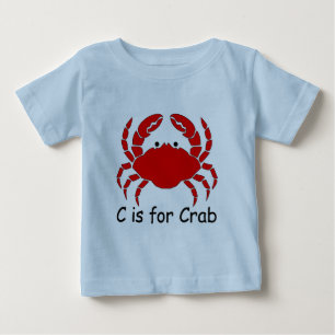 T-shirt Pour Bébé C est pour le crabe