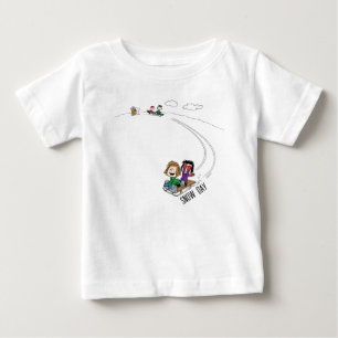 T-shirt Pour Bébé cacahuètes Arachides Gang Sled Riding