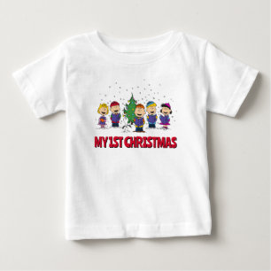 T-shirt Pour Bébé cacahuètes   Autour de l'arbre de Noël