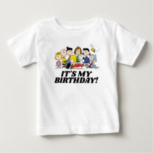 T-shirt Pour Bébé cacahuètes   Charlie Brown et Gang C'est mon anniv