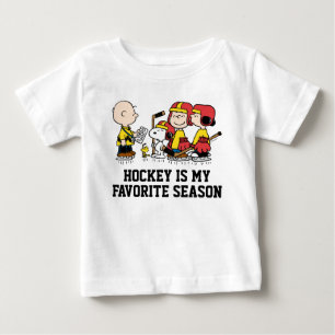T-shirt Pour Bébé cacahuètes   Charlie Coach de hockey Brown