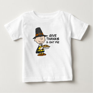 T-shirt Pour Bébé cacahuètes Charlie Pèlerin Brown