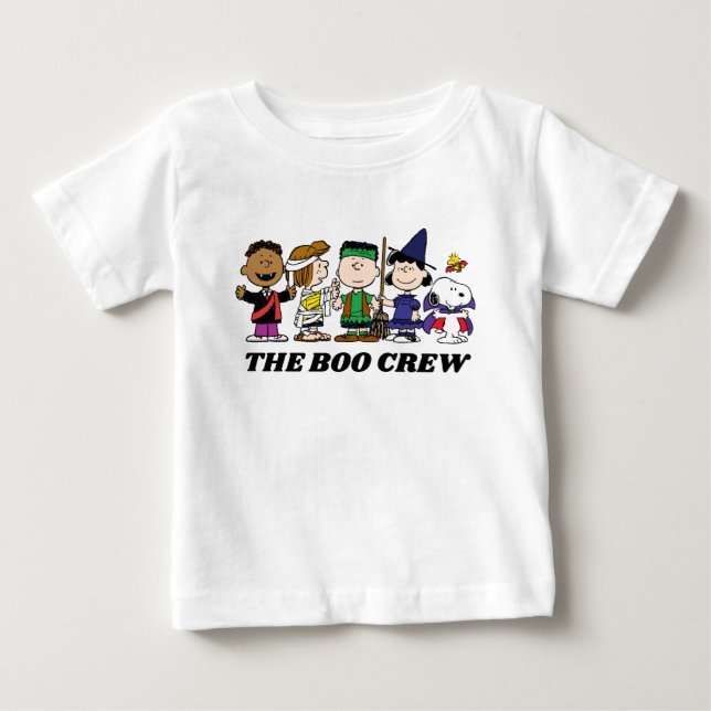 T-shirt Pour Bébé cacahuètes | Halloween L'Équipage Boo (Devant)