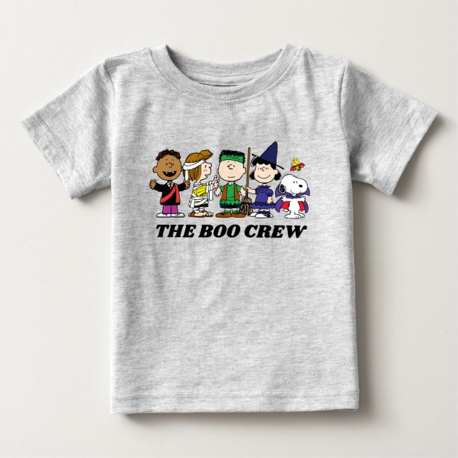 T-shirt Pour Bébé cacahuètes | Halloween L'Équipage Boo (Devant)