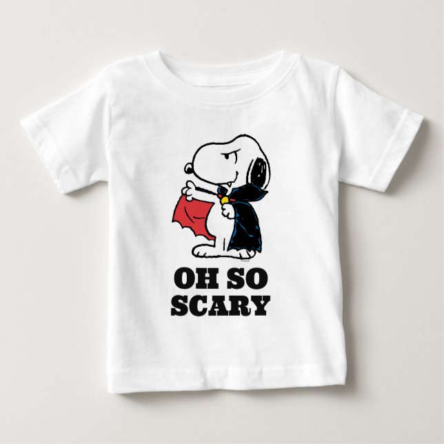 T-shirt Pour Bébé cacahuètes | Halloween Snoopy Vampire (Devant)