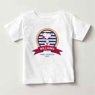 T-shirt Pour Bébé cacahuètes   Insigne nautique Snoopy