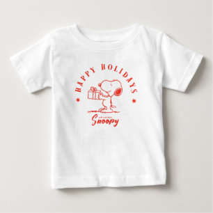 T-shirt Pour Bébé cacahuètes   Joyeuses fêtes de Snoopy