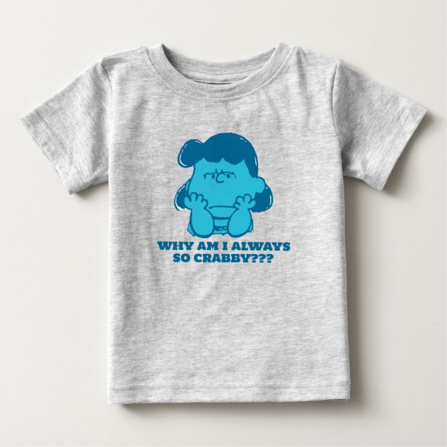 T-shirt Pour Bébé cacahuètes | Lucy Who Says I'm Crabby? ? (Devant)