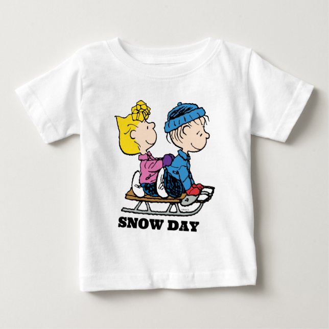 T-shirt Pour Bébé cacahuètes | Sally & Linus Sled (Devant)