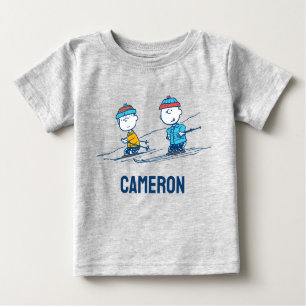 T-shirt Pour Bébé cacahuètes   Ski d'hiver sur les pistes   Ajouter 