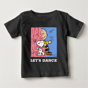 T-shirt Pour Bébé cacahuètes   Snoopy & Charlie Danse Brown mi-mi-mi