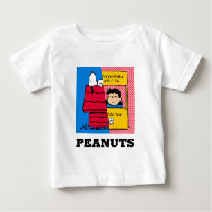 T-shirt Pour Bébé cacahuètes   Snoopy & Lucy Half & Half