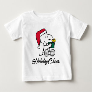 T-shirt Pour Bébé cacahuètes   Snoopy Père Noël & Woodstock Cadeau