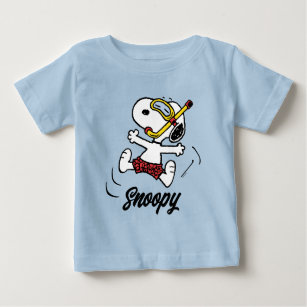T-shirt Pour Bébé cacahuètes   Snoopy Scuba Diver
