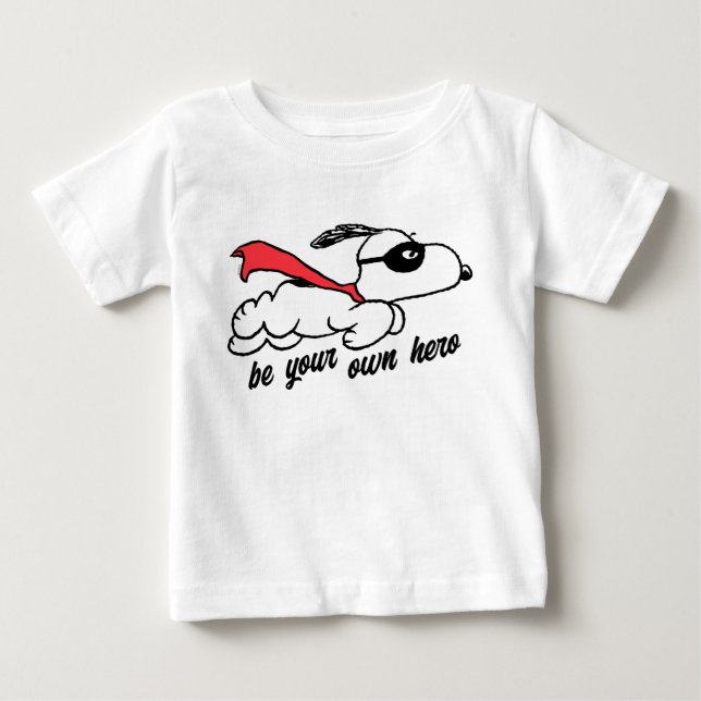 T-shirt Pour Bébé cacahuètes | Snoopy Super Hero (Devant)