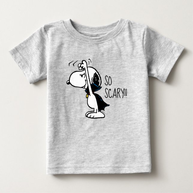 T-shirt Pour Bébé cacahuètes | Snoopy Vampire effrayant (Devant)