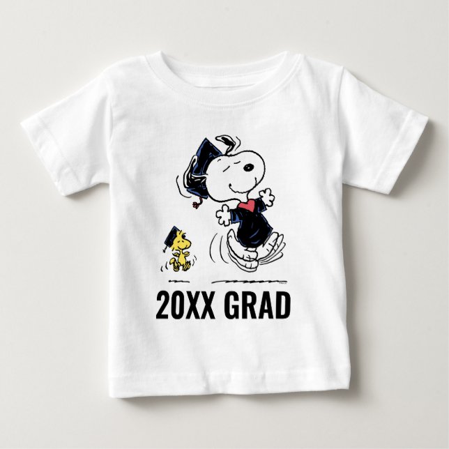 T-shirt Pour Bébé cacahuètes | Snoopy & Woodstock Graduation (Devant)