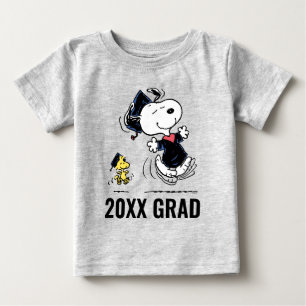 T-shirt Pour Bébé cacahuètes   Snoopy & Woodstock Graduation
