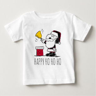 T-shirt Pour Bébé cacahuètes   Snoopy & Woodstock Père Noël Bell Rin